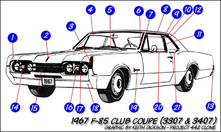 F-85 Club Coupe - front view